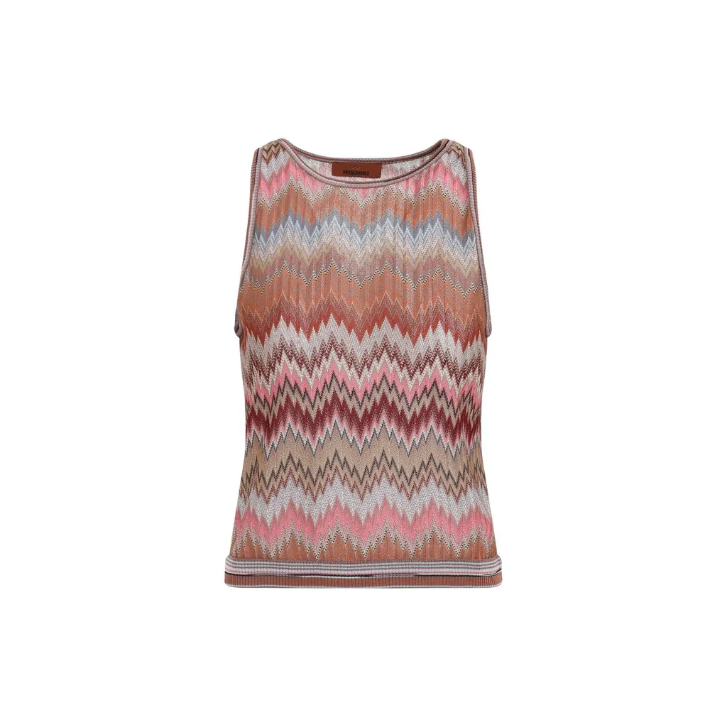 Missoni Snake-Pattern Sleeveless Top