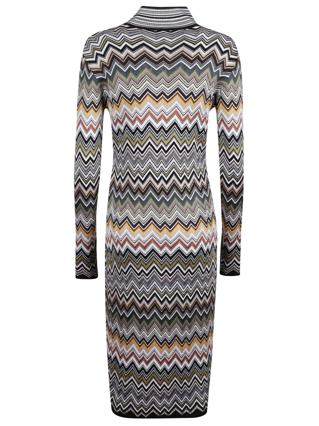 Missoni Zig-Zag Long Sleeved Midi Dress