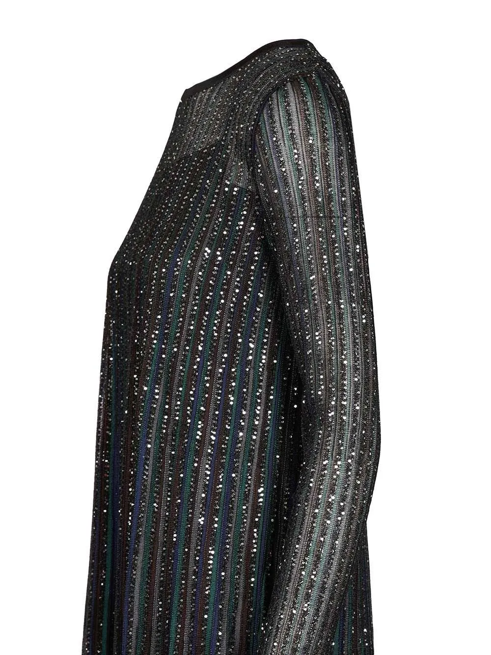Missoni Lurex Long-Sleeved Short Dress