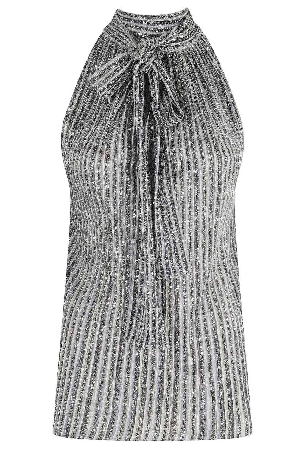 Missoni Sequin Striped Bow Top