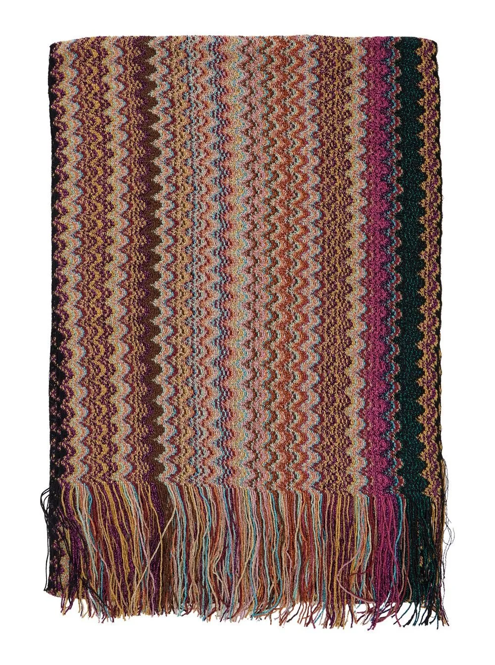 Missoni Fringed Knitted Scarf