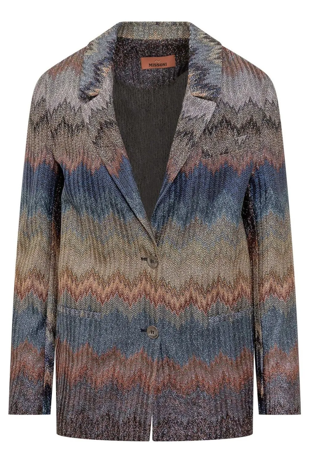 Missoni Glitter Printed Single-Breasted Blazer