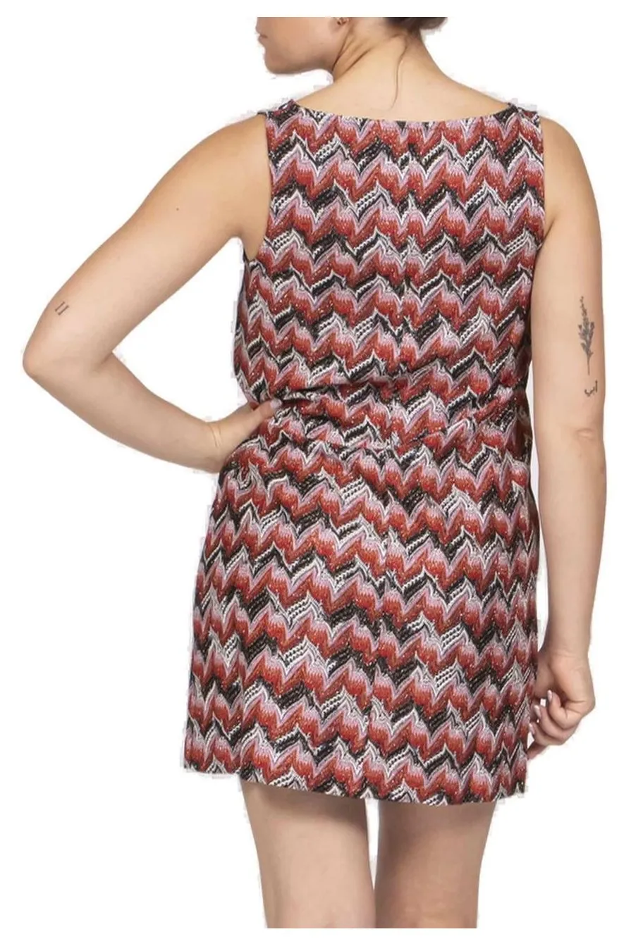 Missoni Lace Embroidered V-Neck Mini Dress