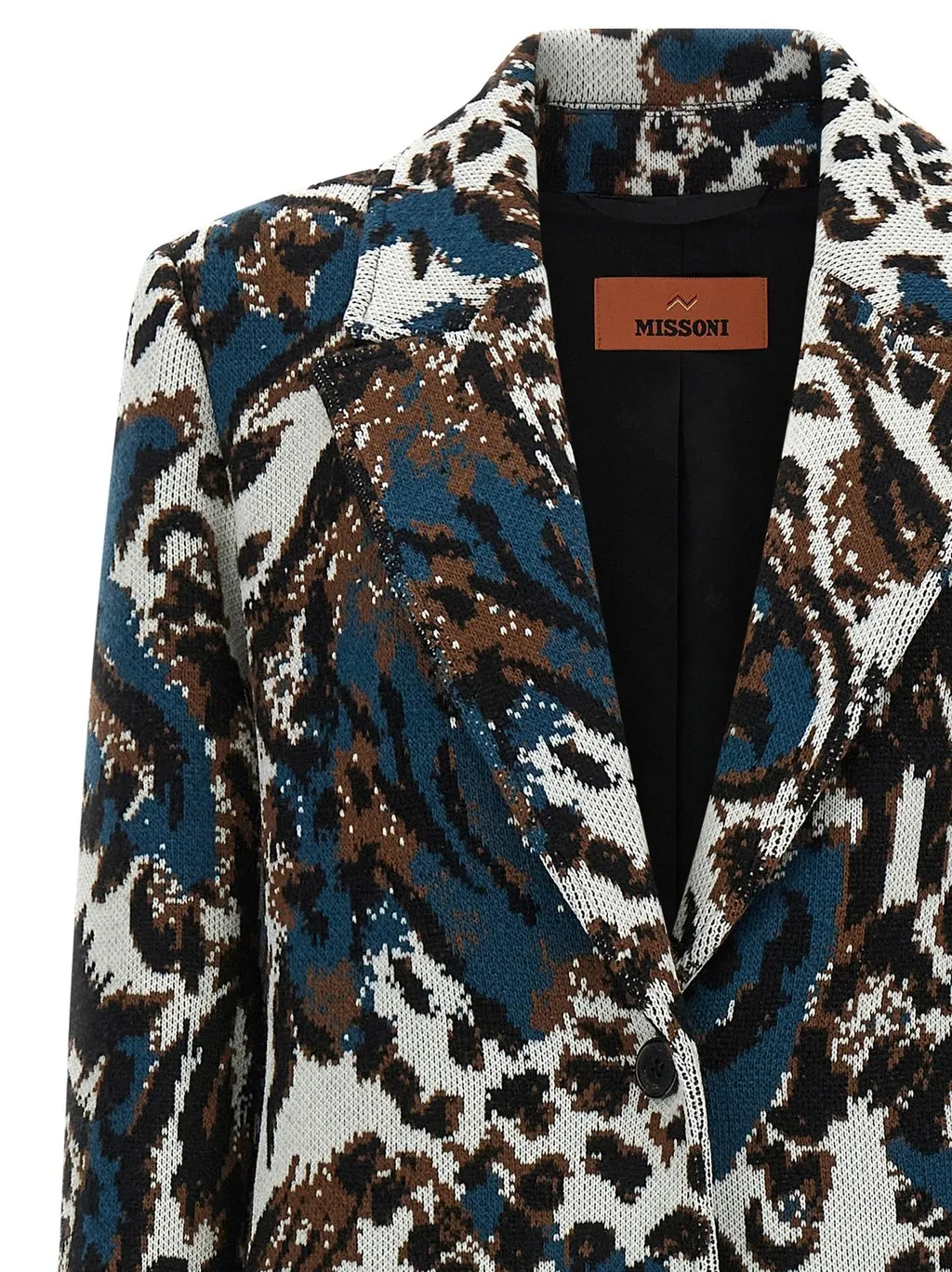 Missoni Animalier Jacquard Mid-Length Coat