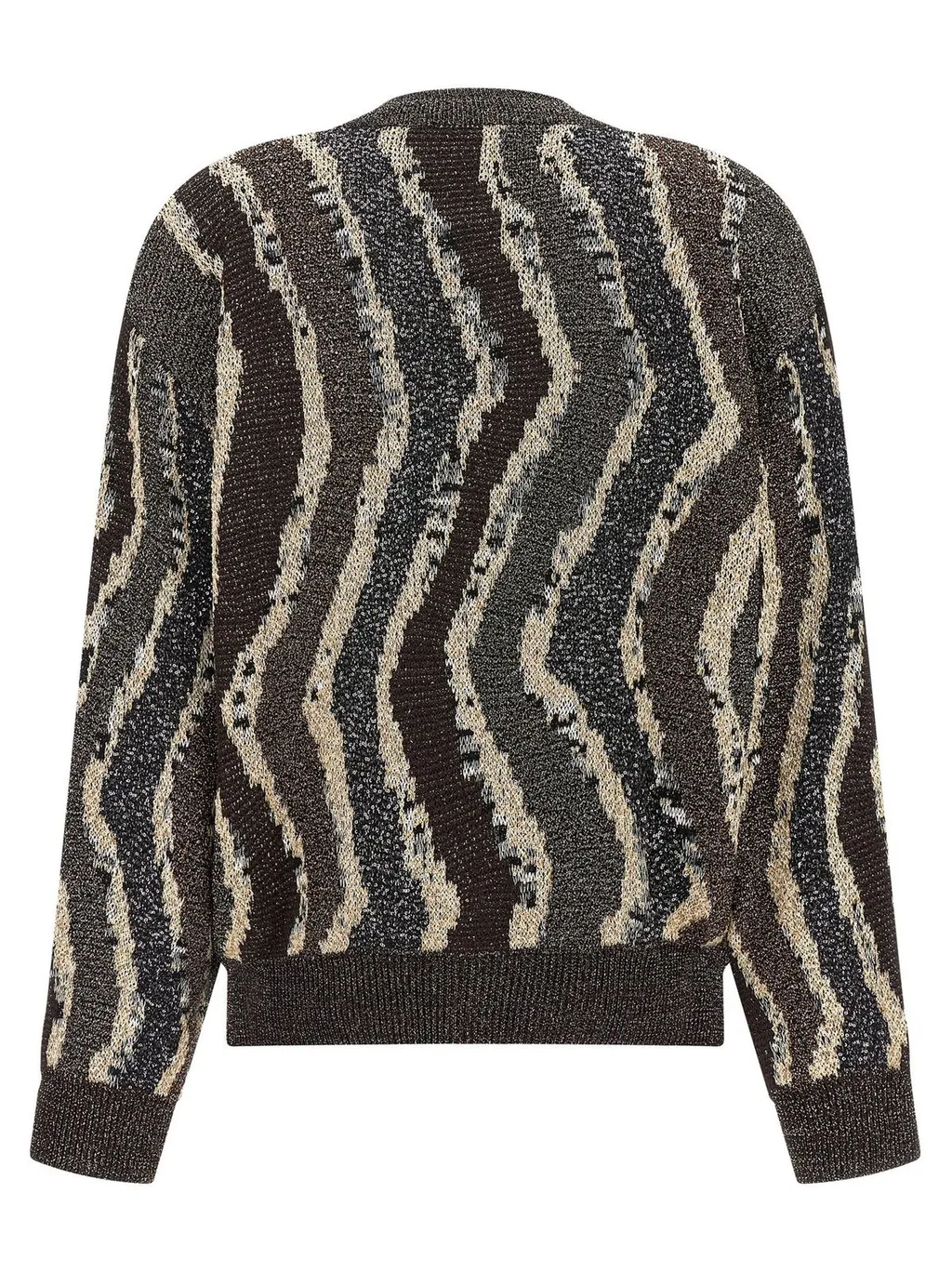 Missoni Button Wave Pattern Boxy Cardigan