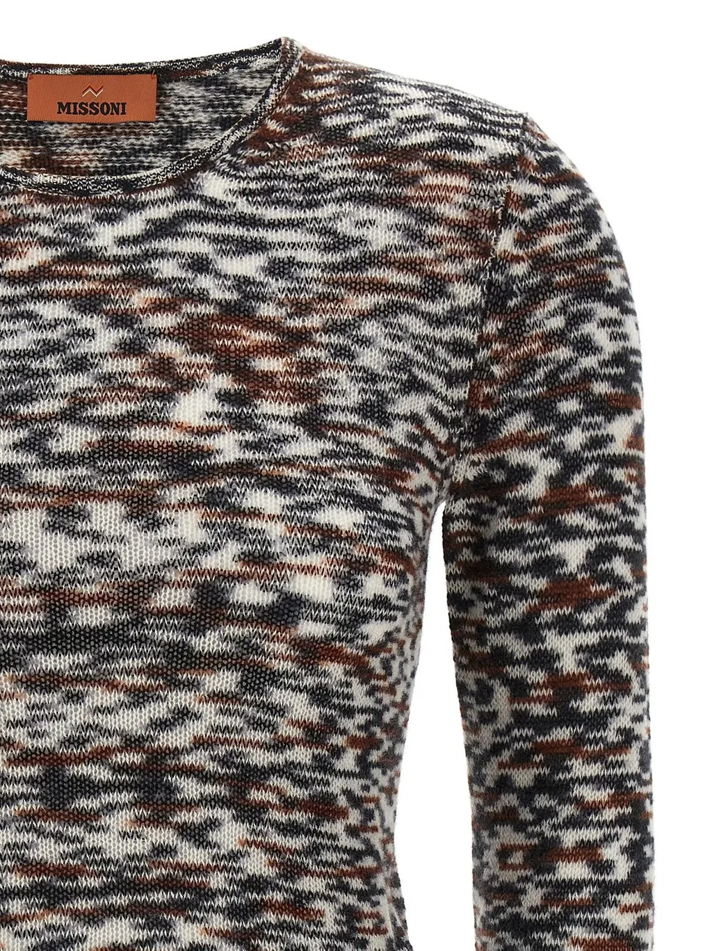 Missoni Flame Pattern Crew Neck Sweater