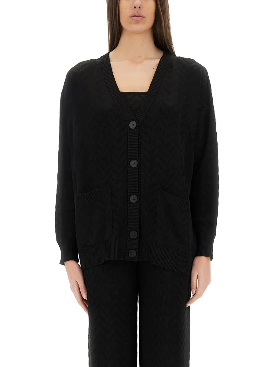 Missoni Tonal Chevron Oversized Cardigan
