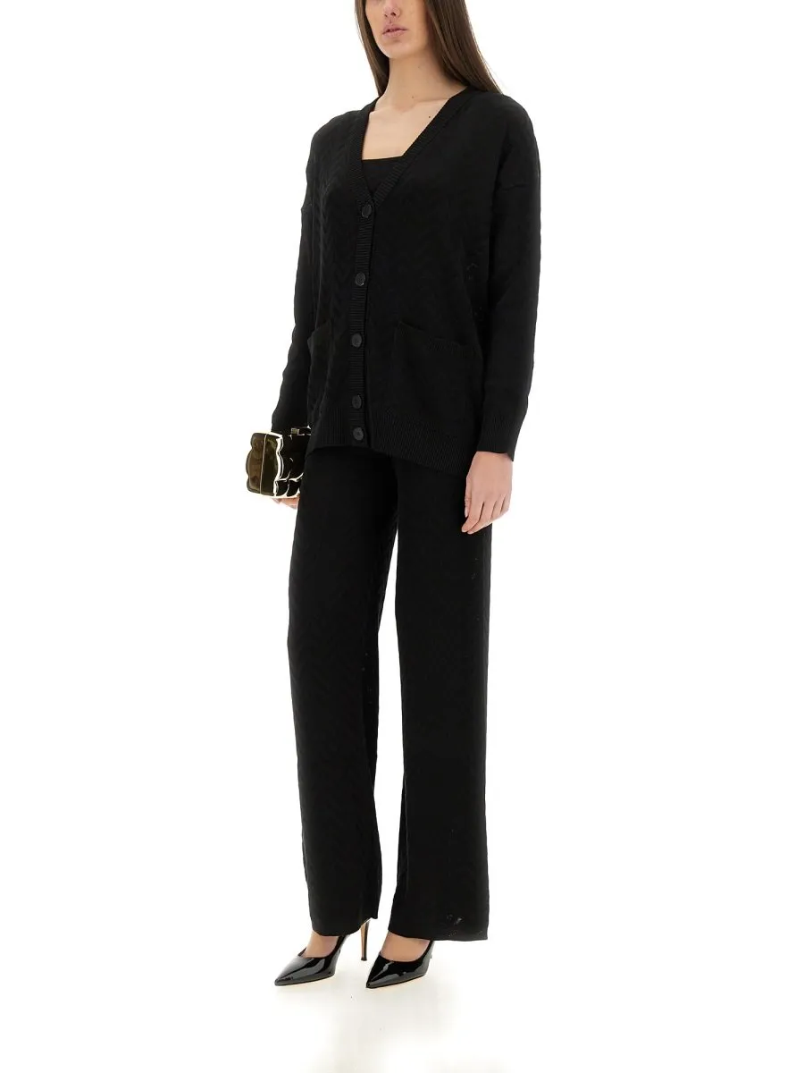 Missoni Tonal Chevron Oversized Cardigan