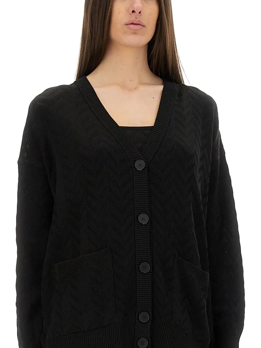 Missoni Tonal Chevron Oversized Cardigan