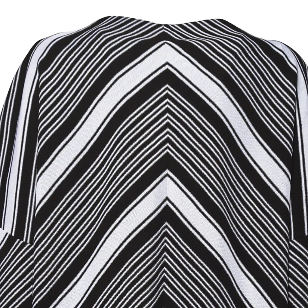 Missoni Oversized Sleeved Plunging V-Neckline Mini-Dress