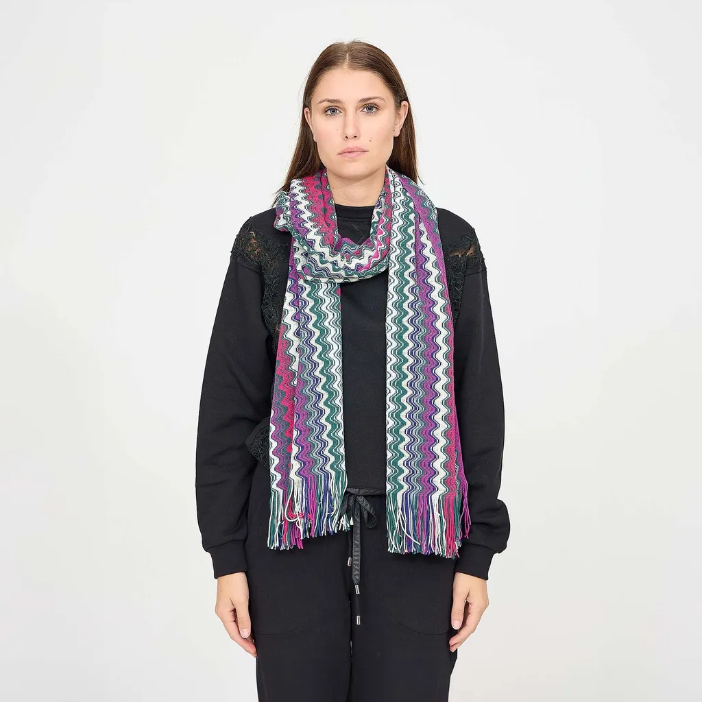 Missoni Zigzag Fringed Scarf