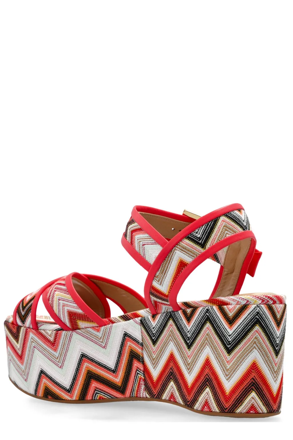 Missoni Patterned Buckled Platform Sandals