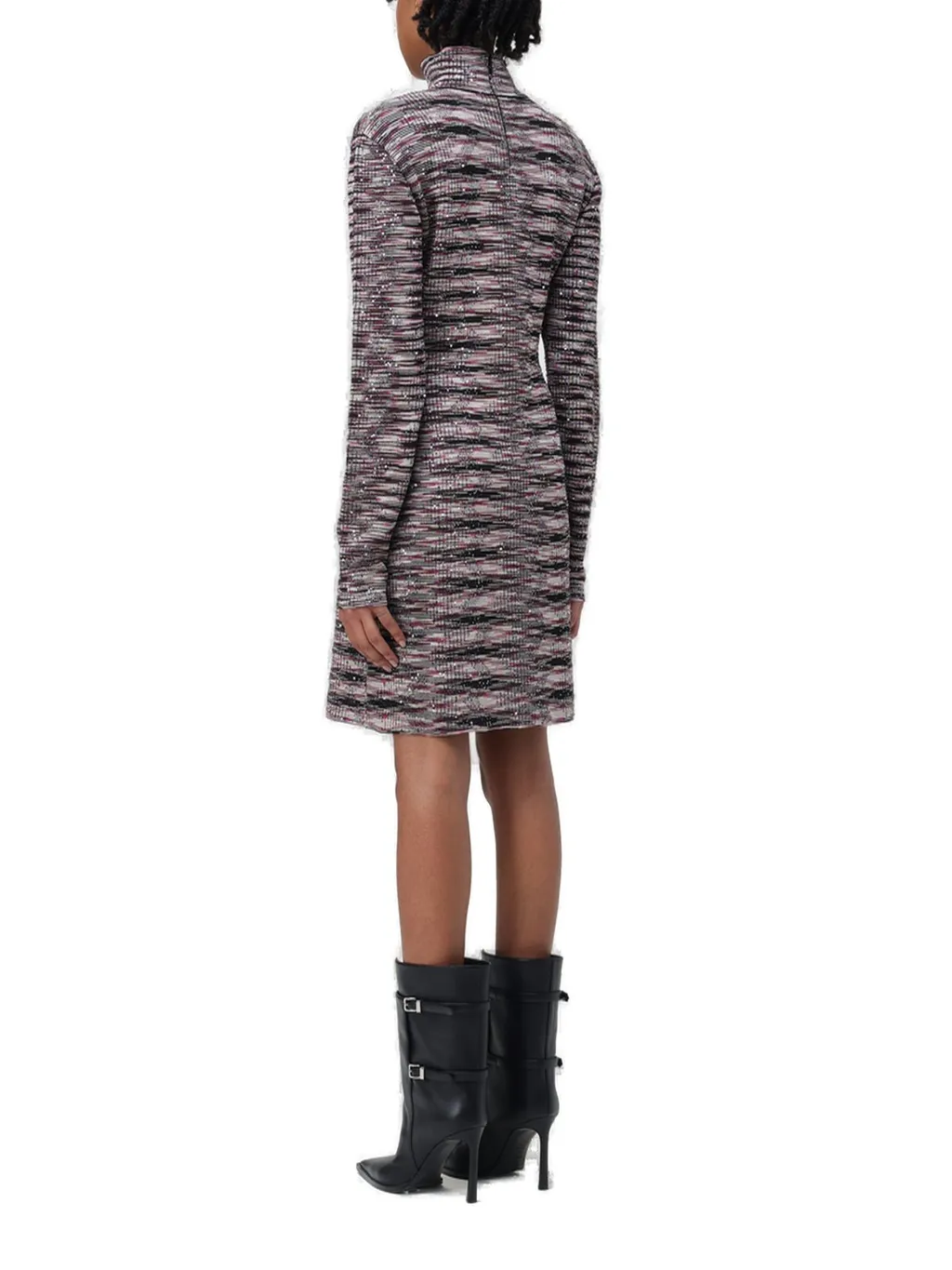 Missoni High Neck Long-Sleeved Dress