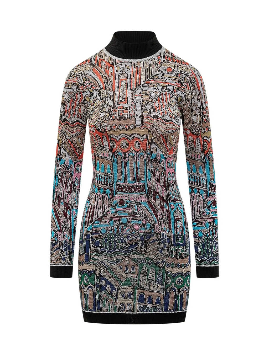 Missoni Jacquard Knitted Jumper Dress