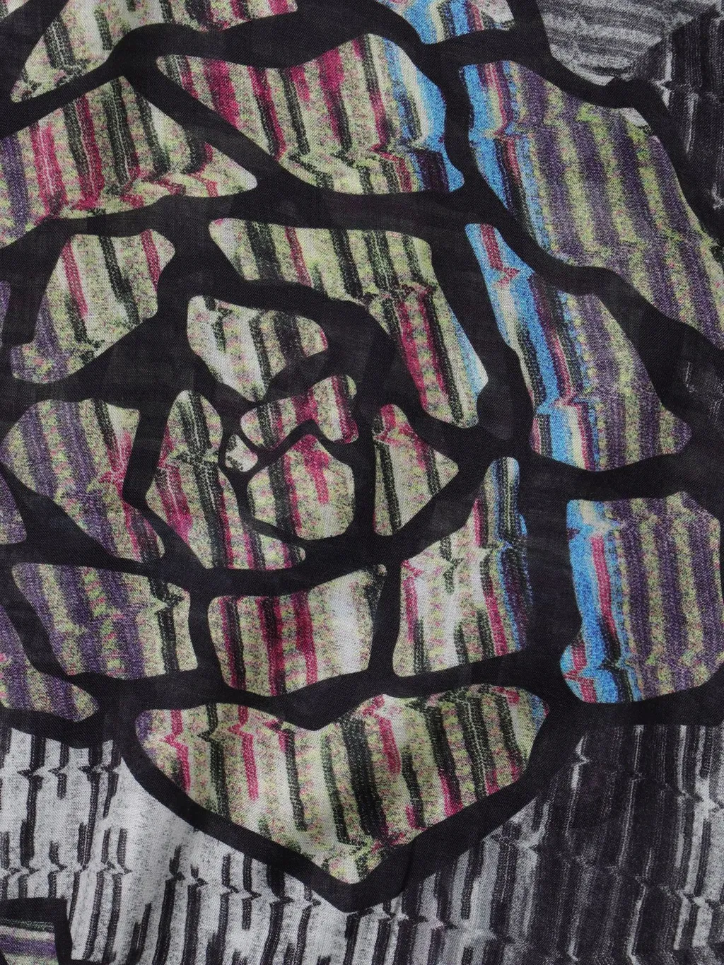 Missoni Floral Printed Frayed Edge Scarf