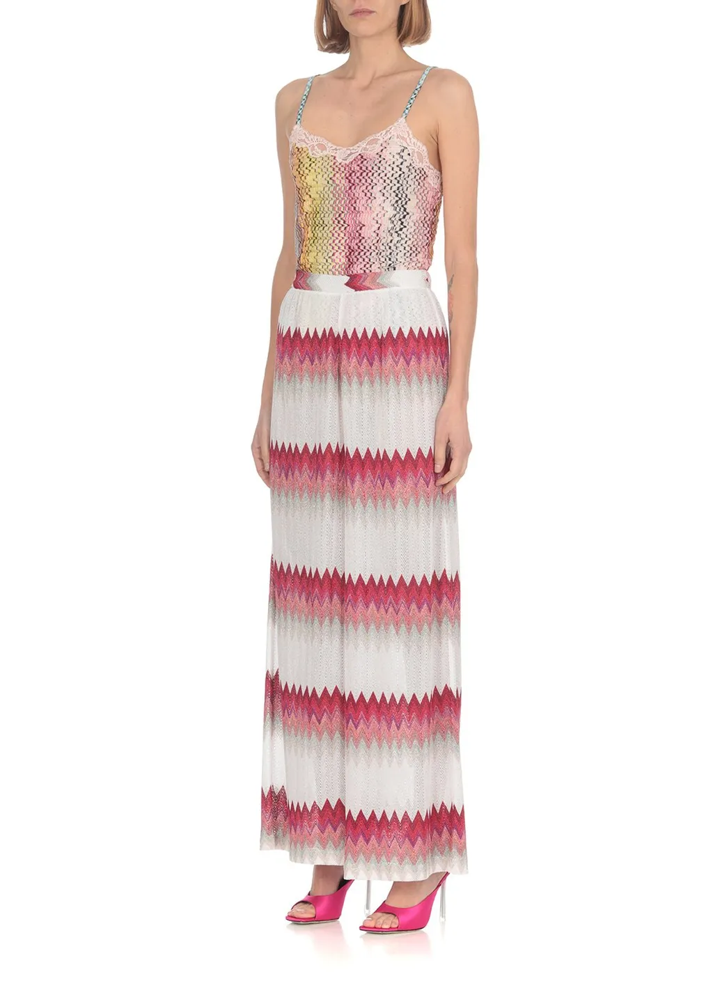 Missoni Zigzag Wide-Leg Pants
