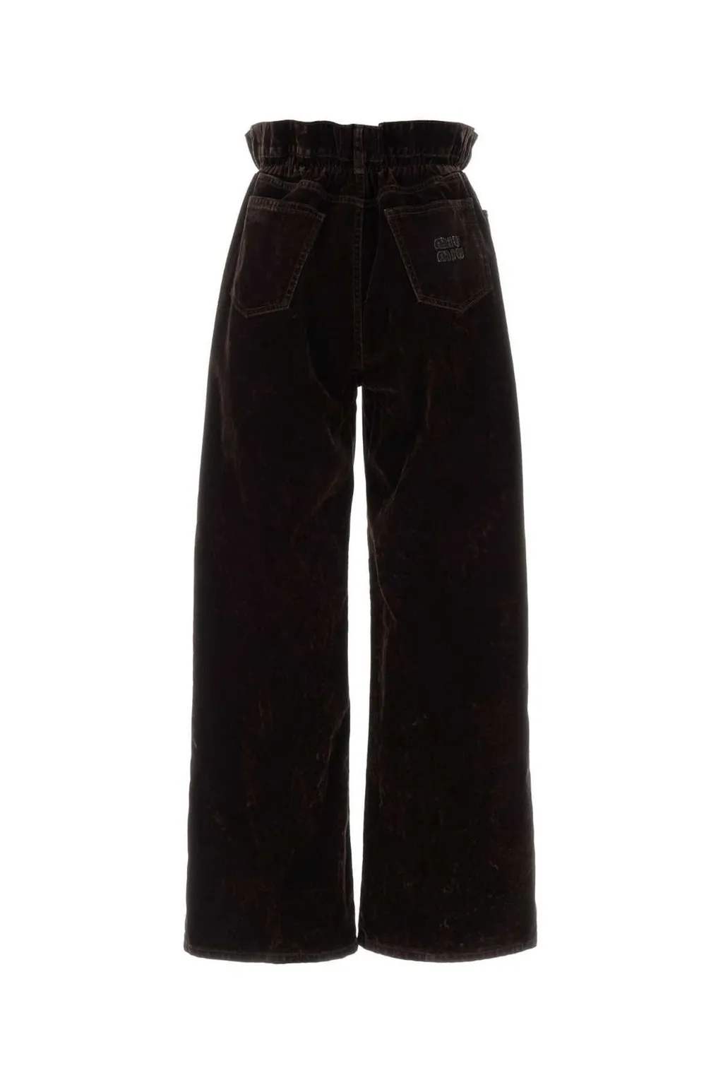 Miu Miu Wide-Leg Velvet Pants