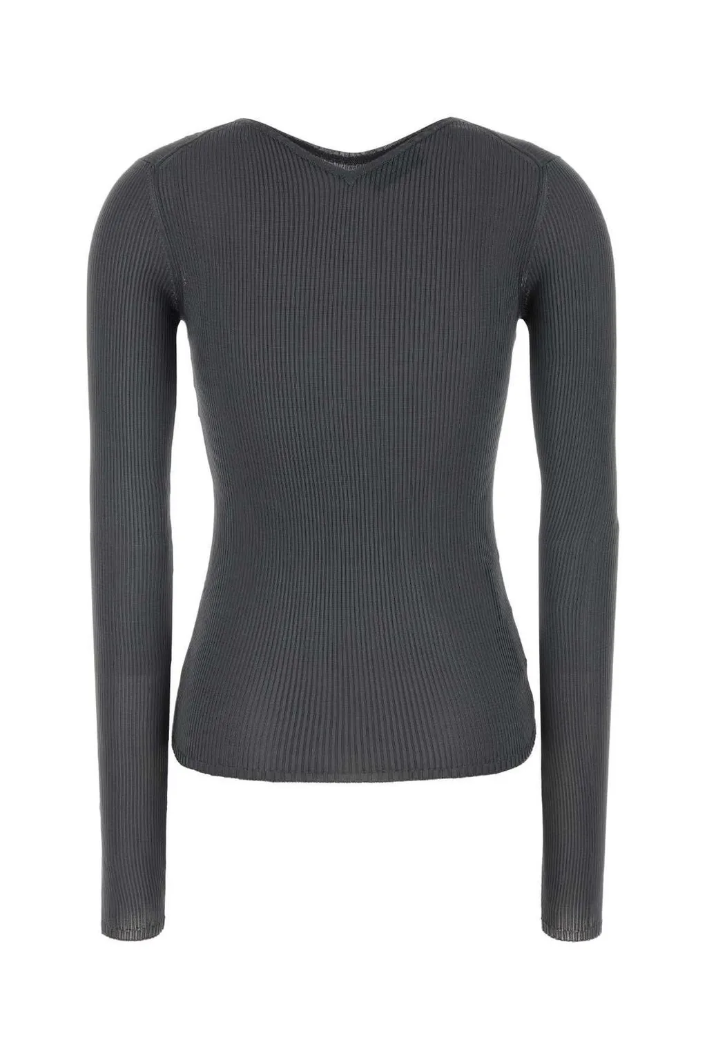 Miu Miu Logo-Patch Ribbed Top