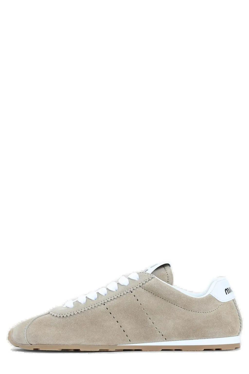 Miu Miu Logo-Printed Lace-Up Sneakers