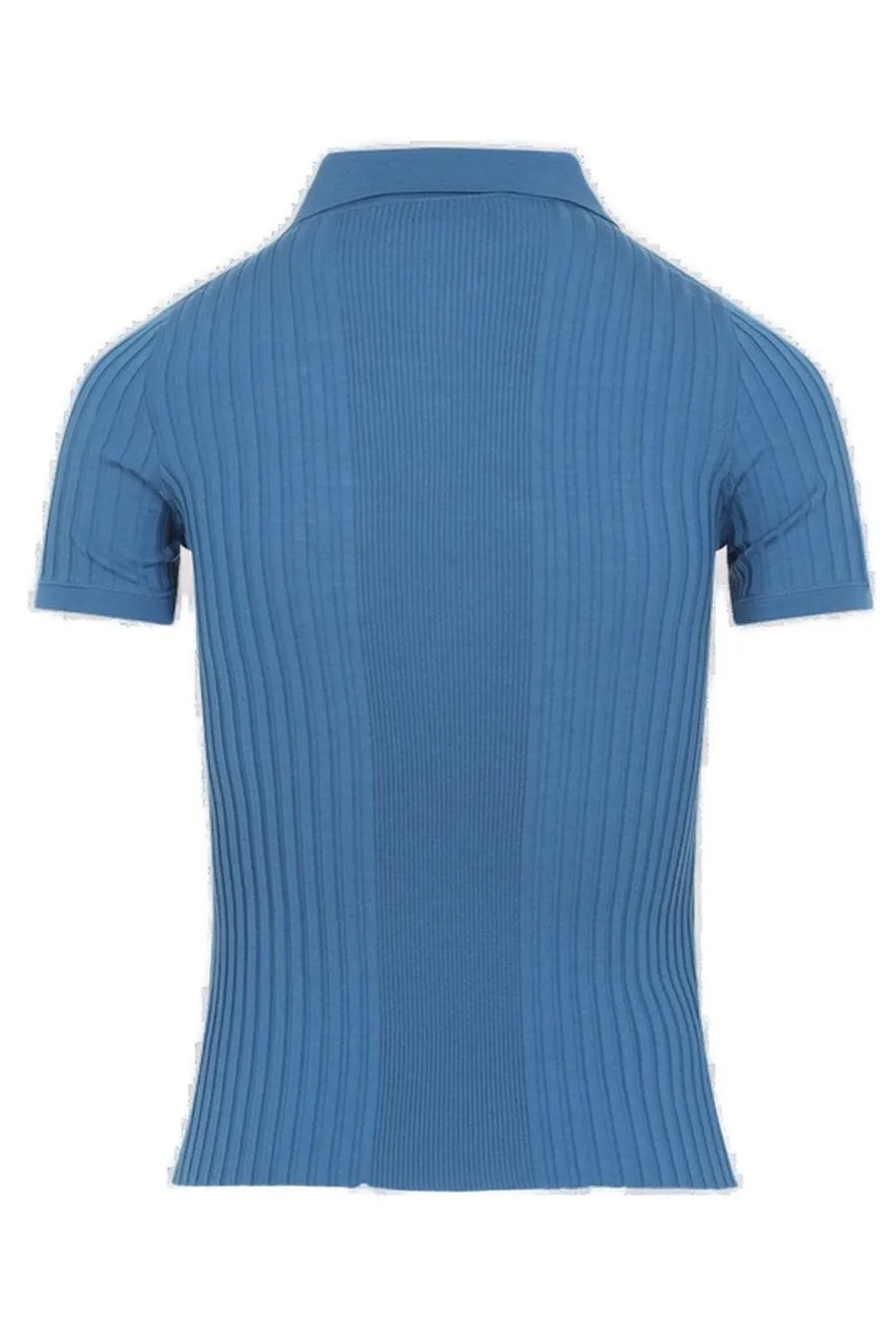 Miu Miu Short-Sleeved Knitted Polo Shirt