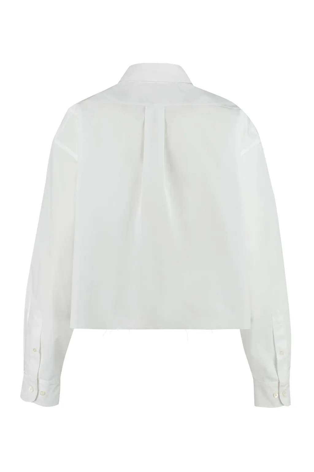 Miu Miu Logo Embroidered Buttoned Shirt