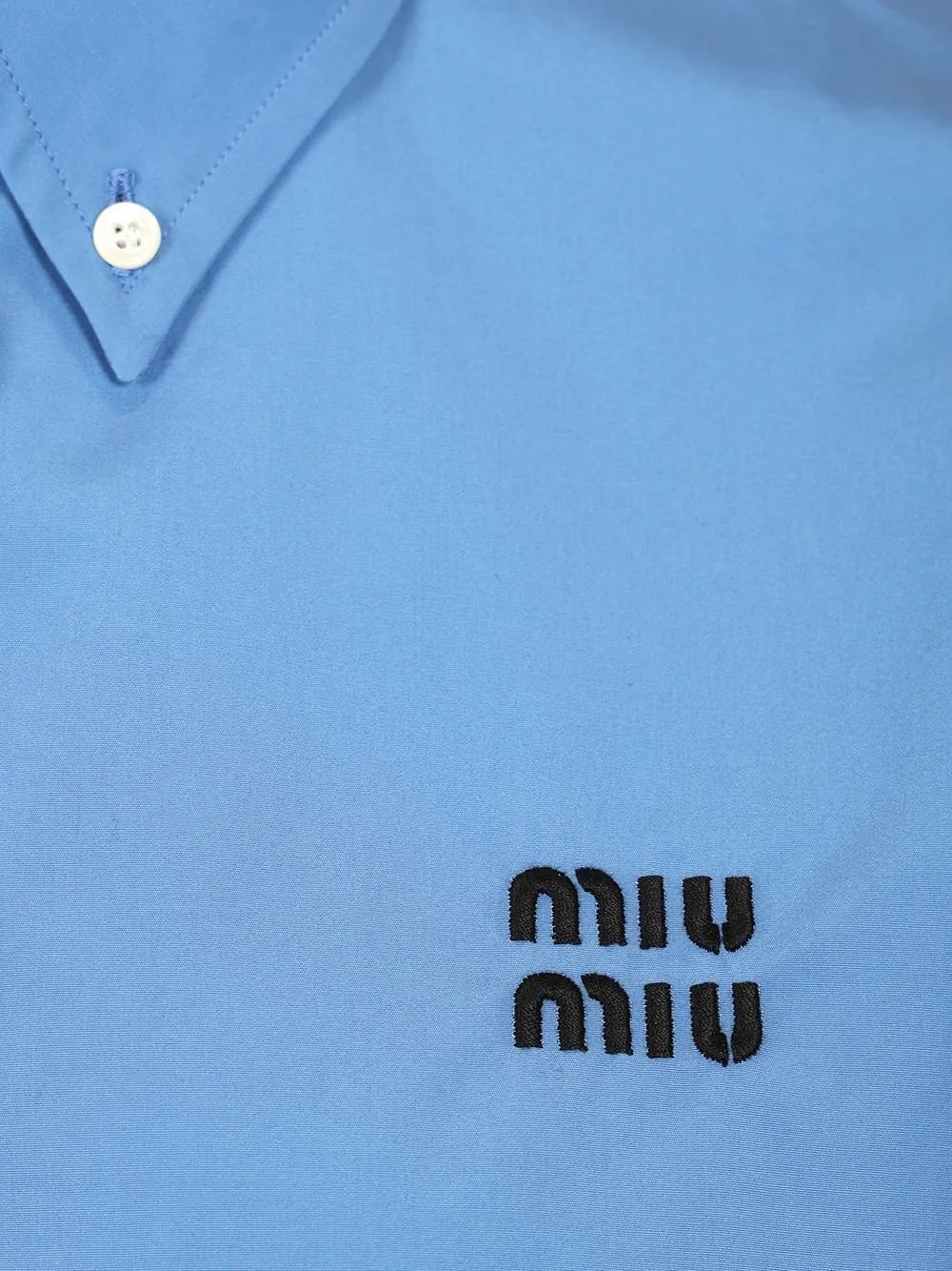 Miu Miu Logo-Embroidered Buttoned Shirt