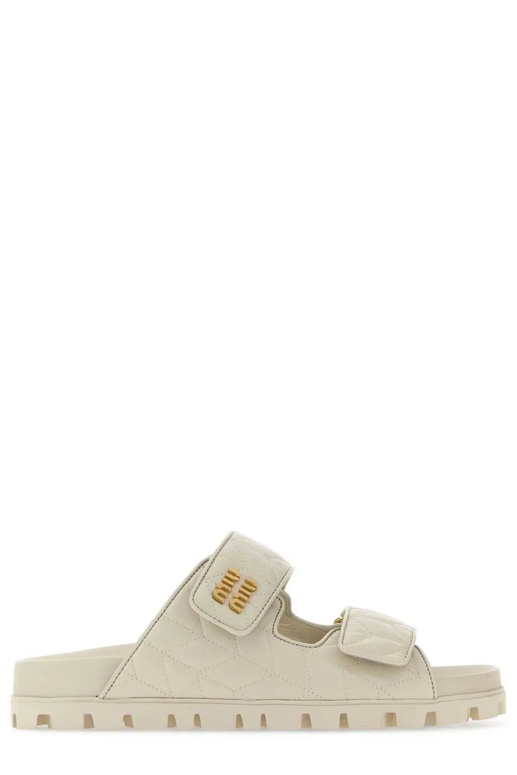 Miu Miu Quilted Slip-On Sandals