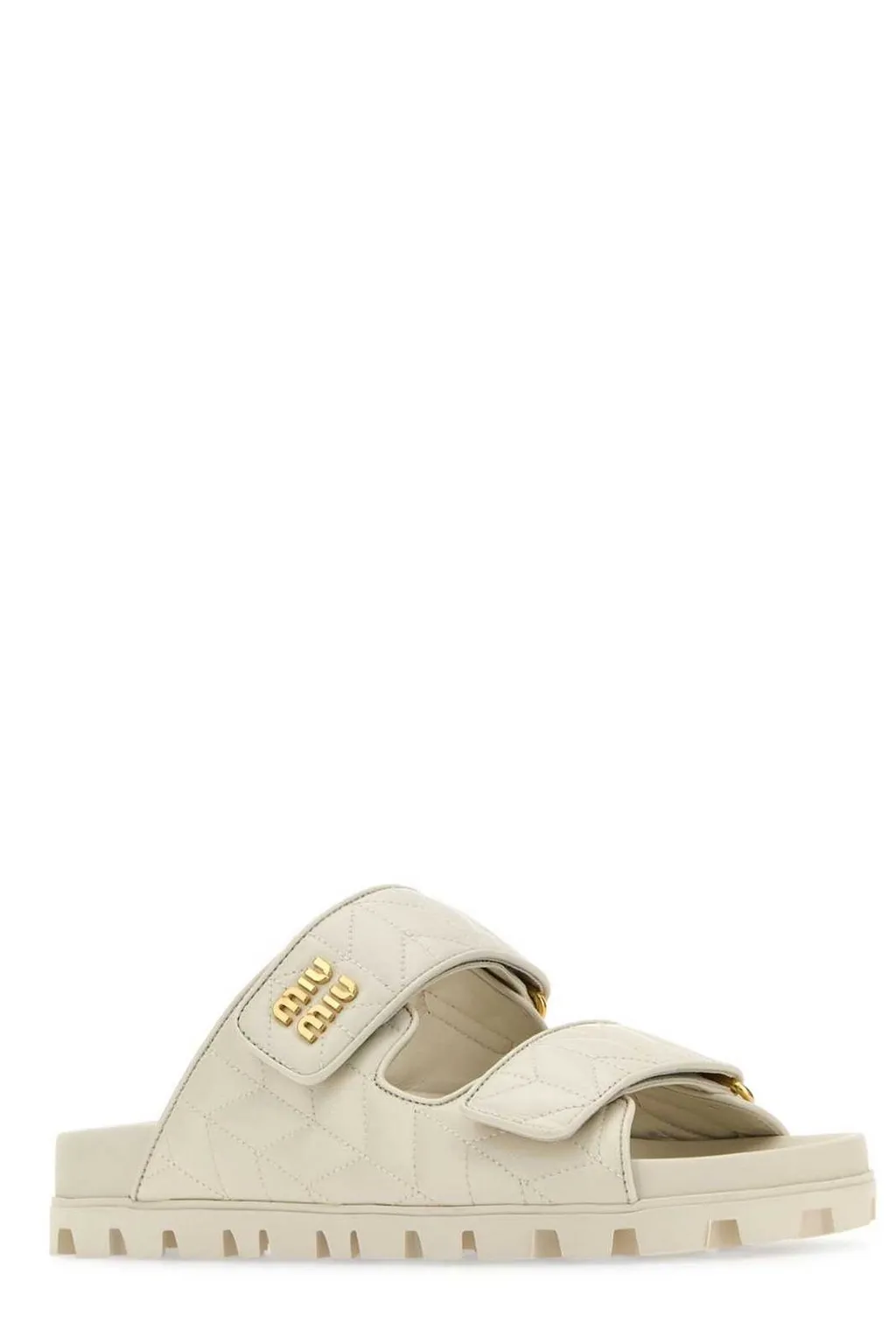 Miu Miu Quilted Slip-On Sandals