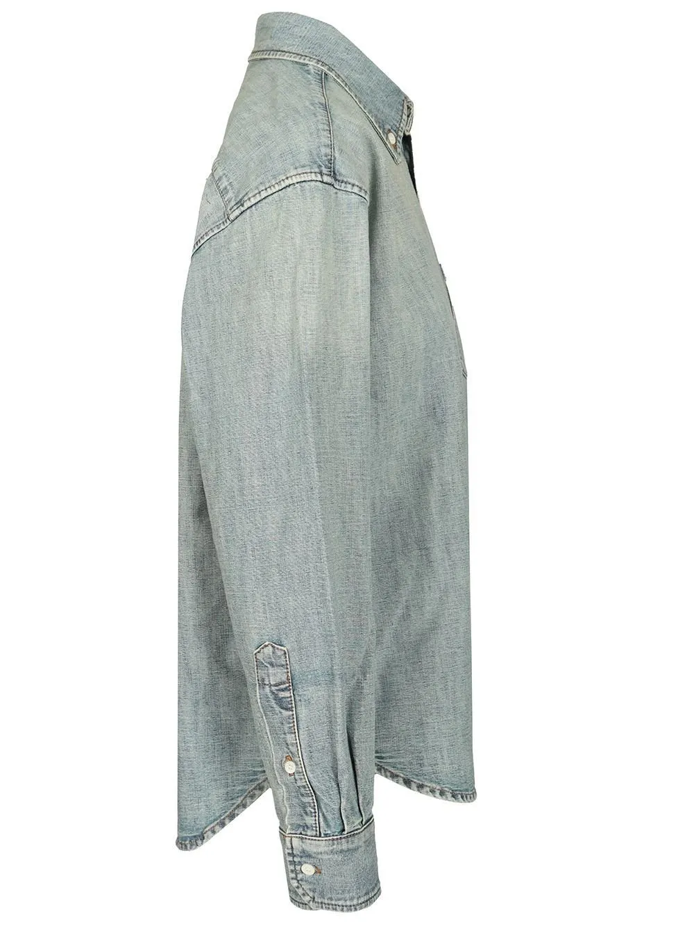Miu Miu Button-Up Denim Shirt