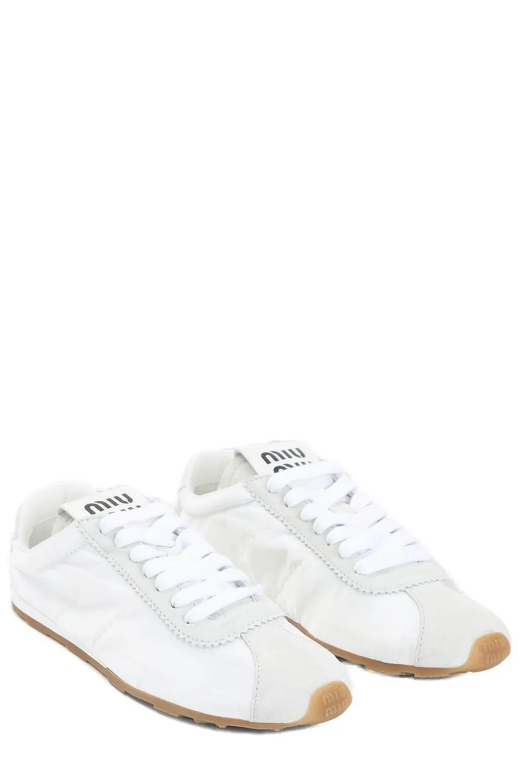 Miu Miu Plume Lace-Up Sneakers