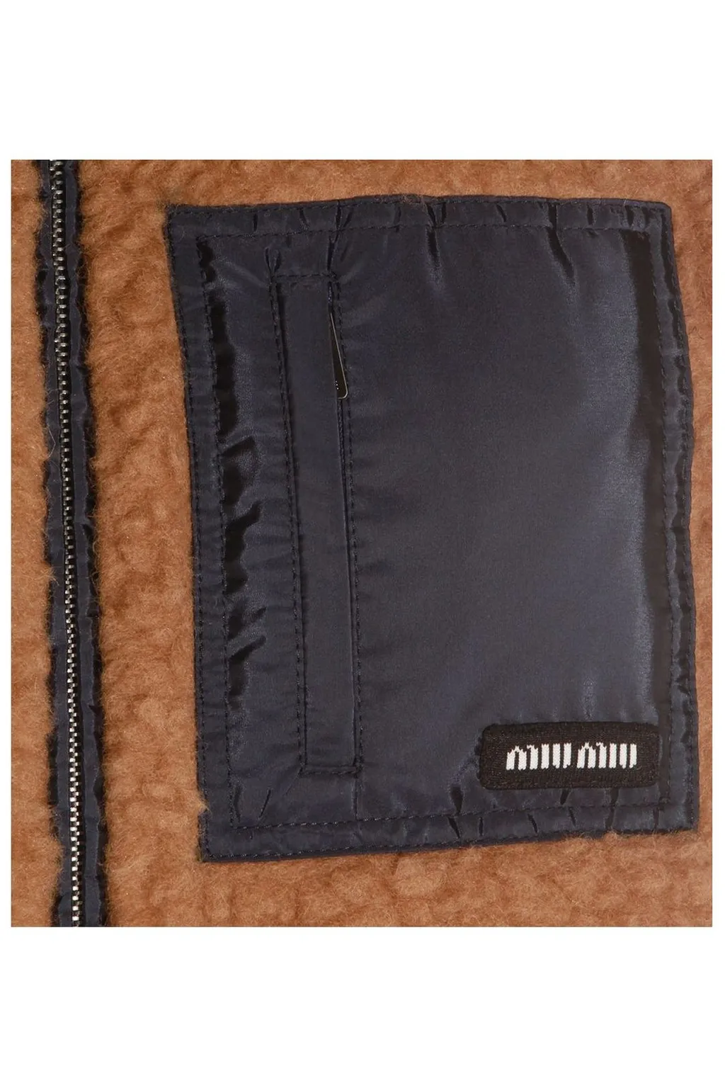 Miu Miu Logo-Patch Zip-Up Gilet