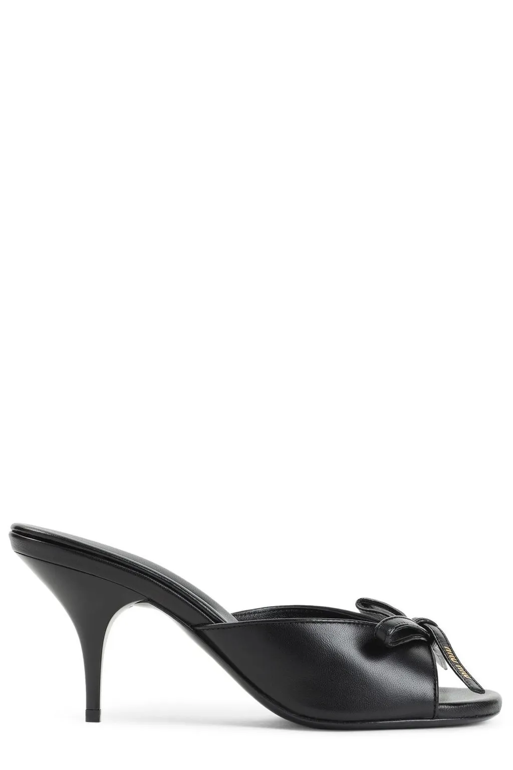 Miu Miu High-Heeled Bow Mules