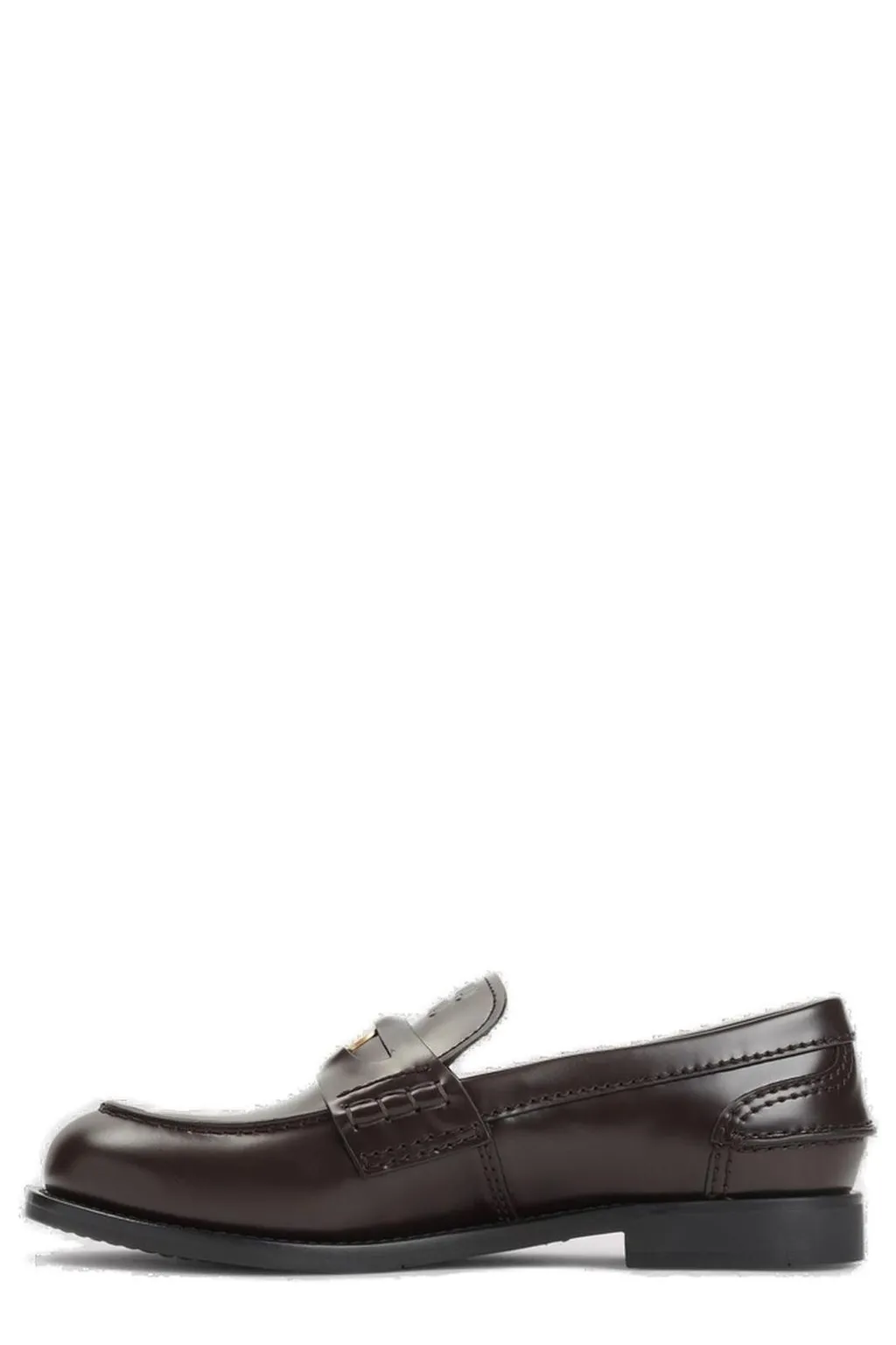 Miu Miu Round Toe Penny Loafers