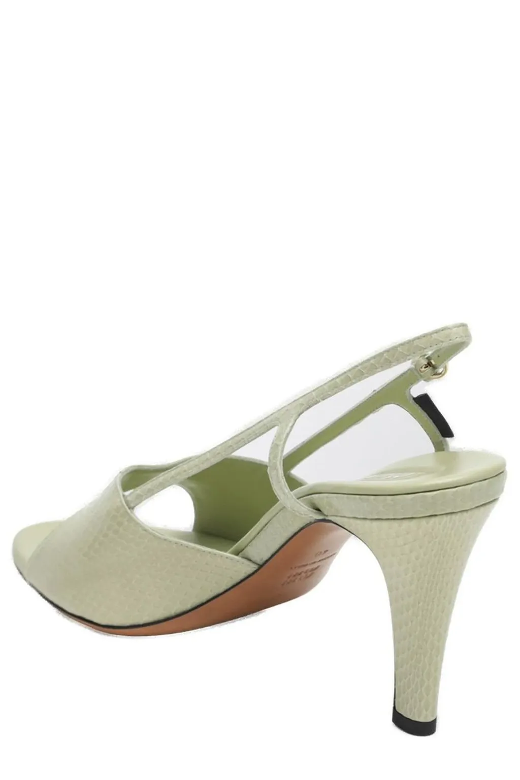 Miu Miu Embossed Slingback Sandals