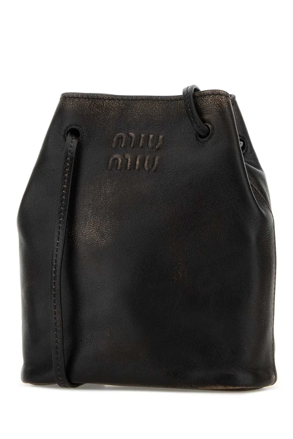 Miu Miu Logo-Embossed Mini Crossbody Bag