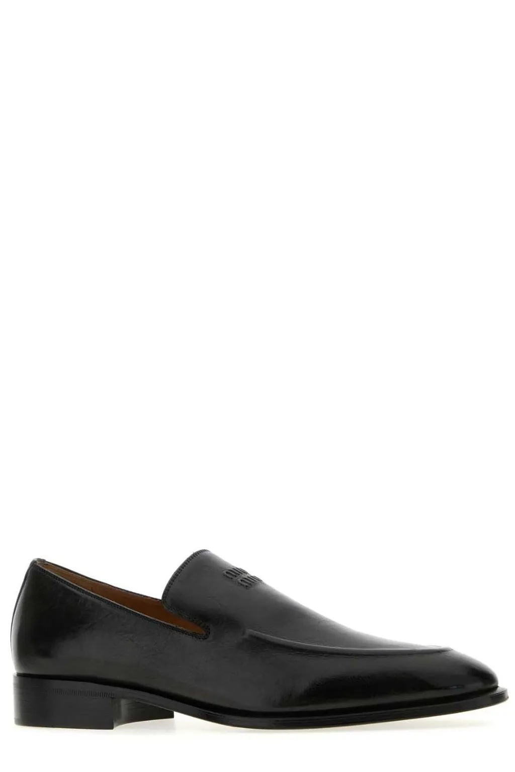 Miu Miu Logo-Embossed Mocassinis