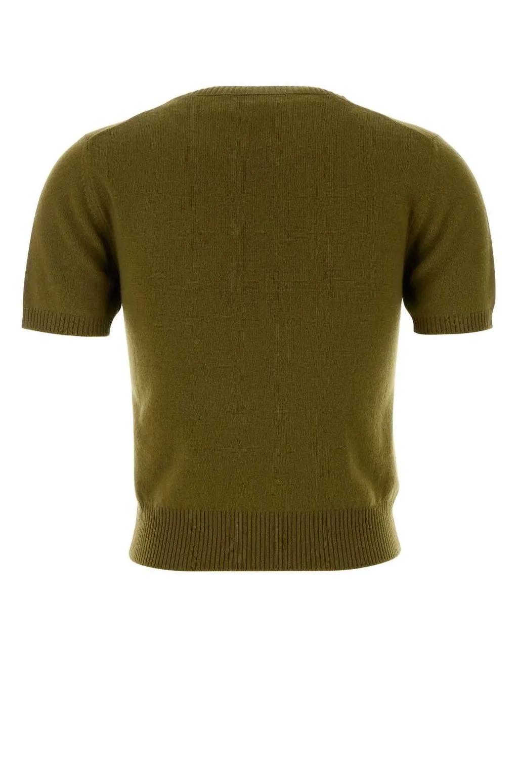 Miu Miu Logo-Embroidered Short-Sleeved Jumper