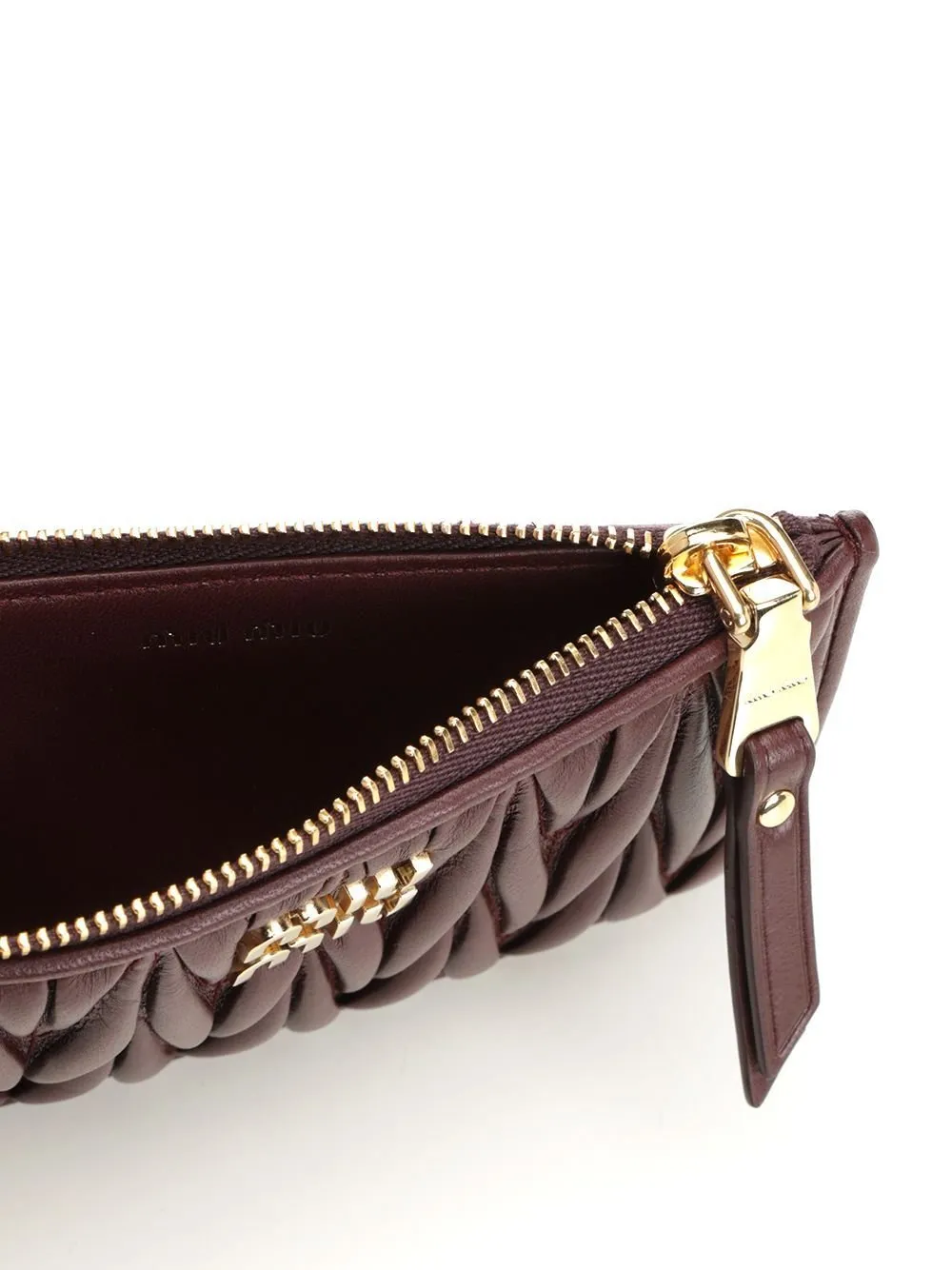 Miu Miu Matelassé Zipped Wallet