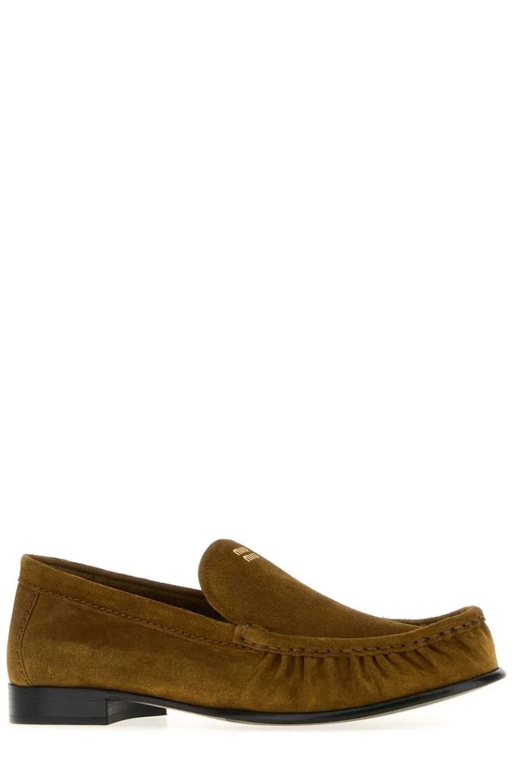Miu Miu Logo-Embossed Loafers