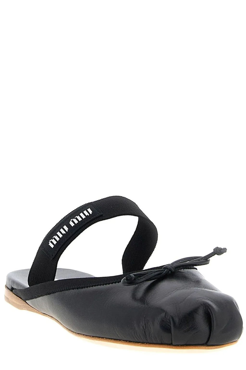 Miu Miu Bow-Detailed Slip-On Sandals