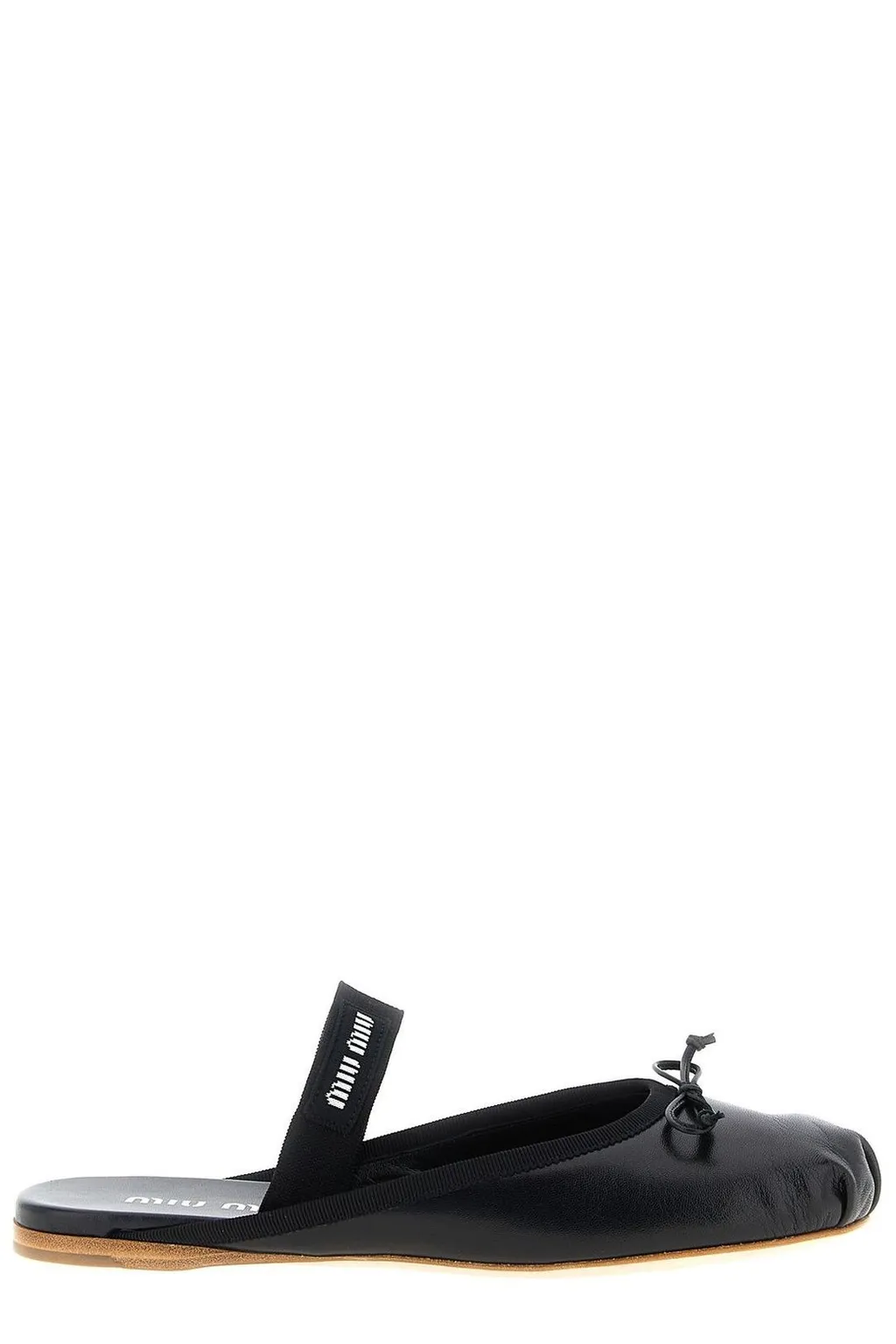 Miu Miu Bow-Detailed Slip-On Sandals