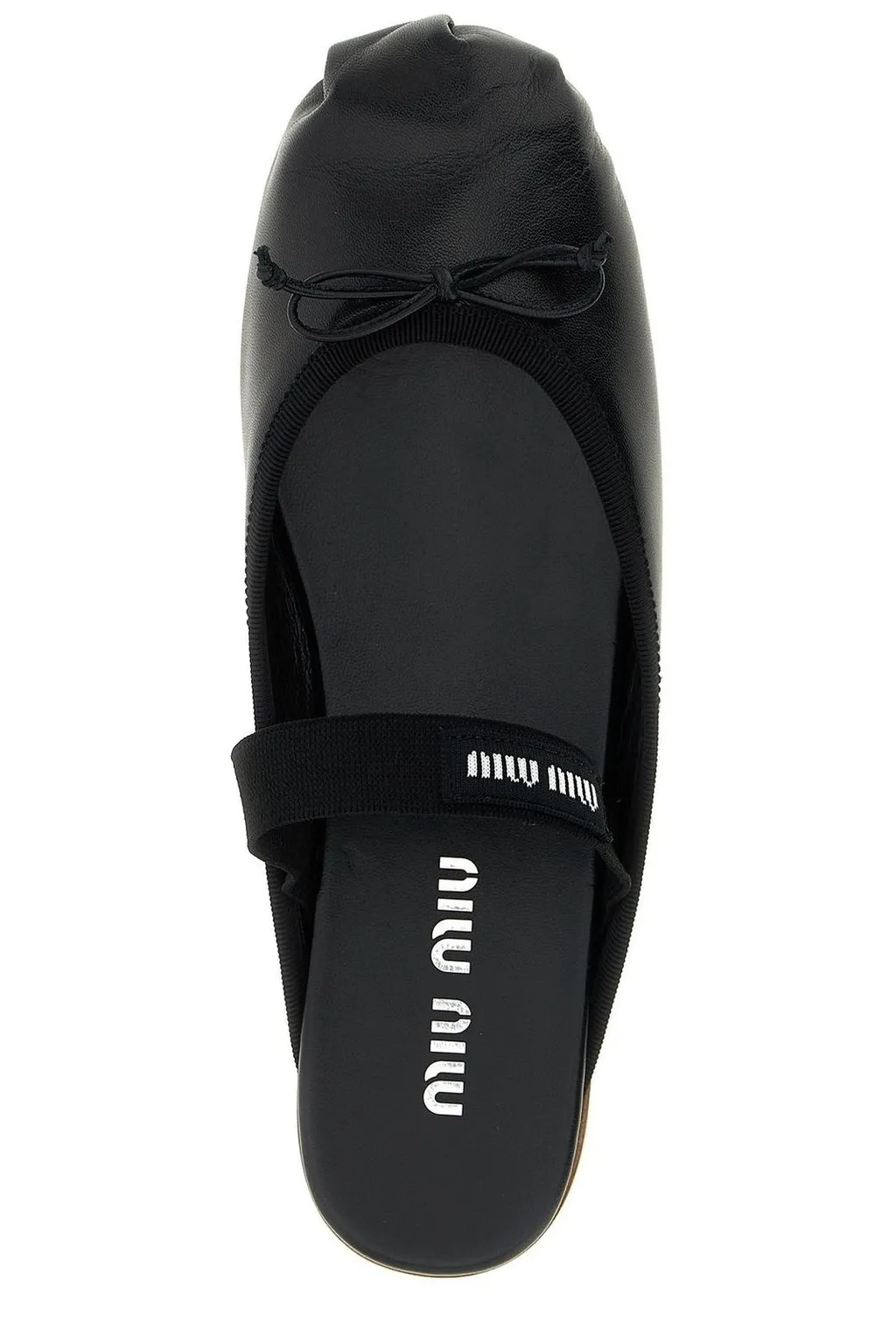 Miu Miu Bow-Detailed Slip-On Sandals