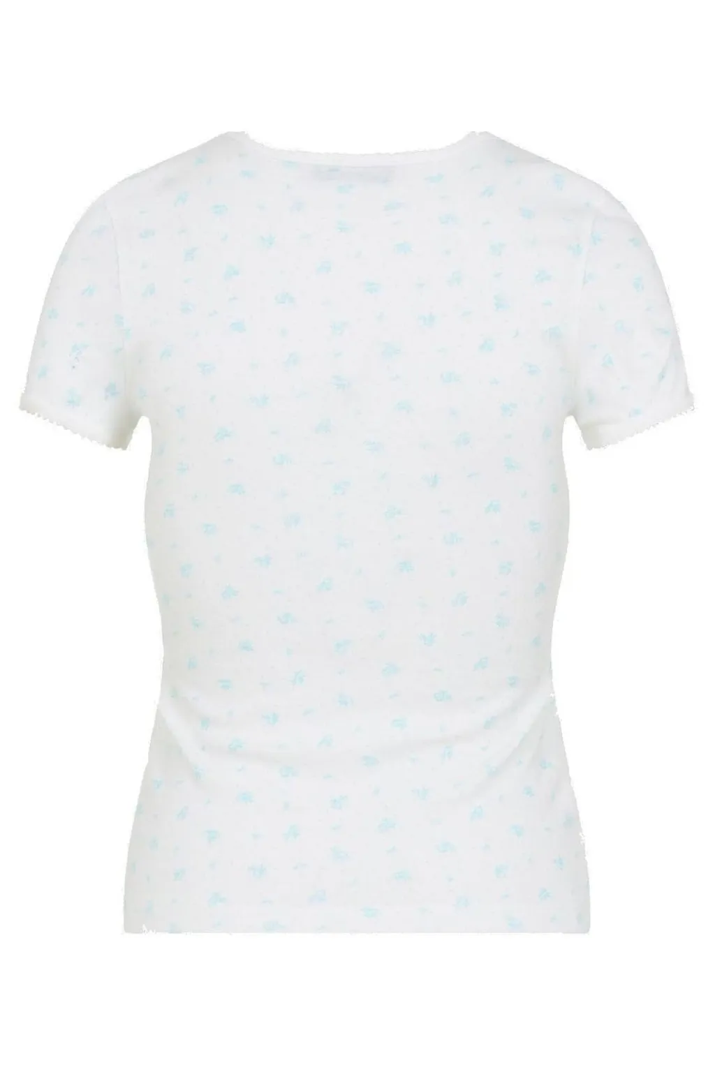 Miu Miu Ribbed Jersey T-Shirt