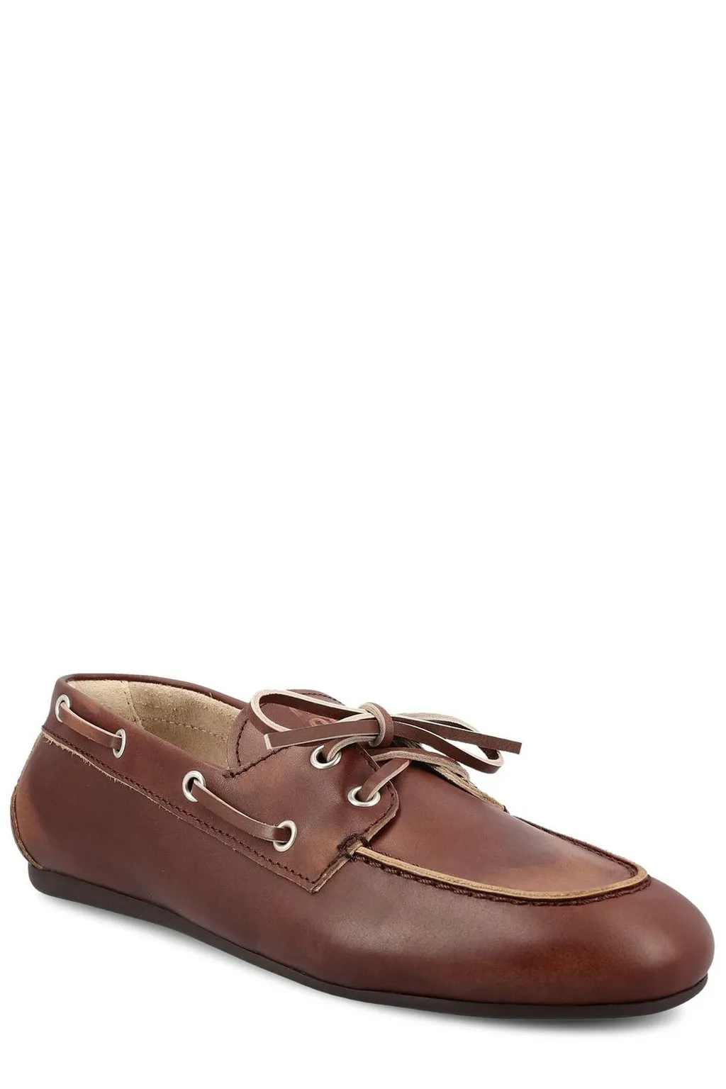 Miu Miu Bleached Slip-On Loafers