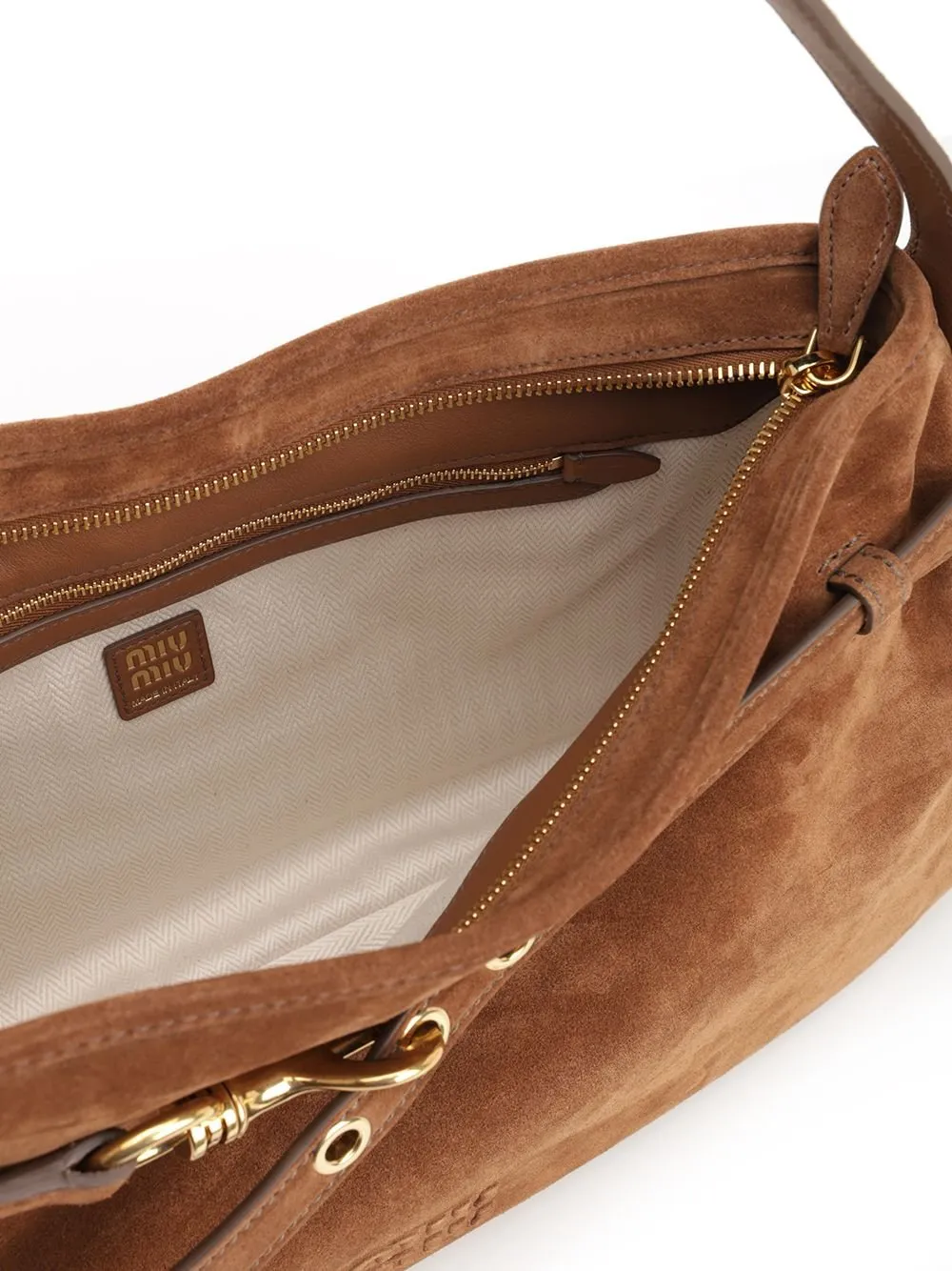 Miu Miu Aventure Zipped Shoulder Bag