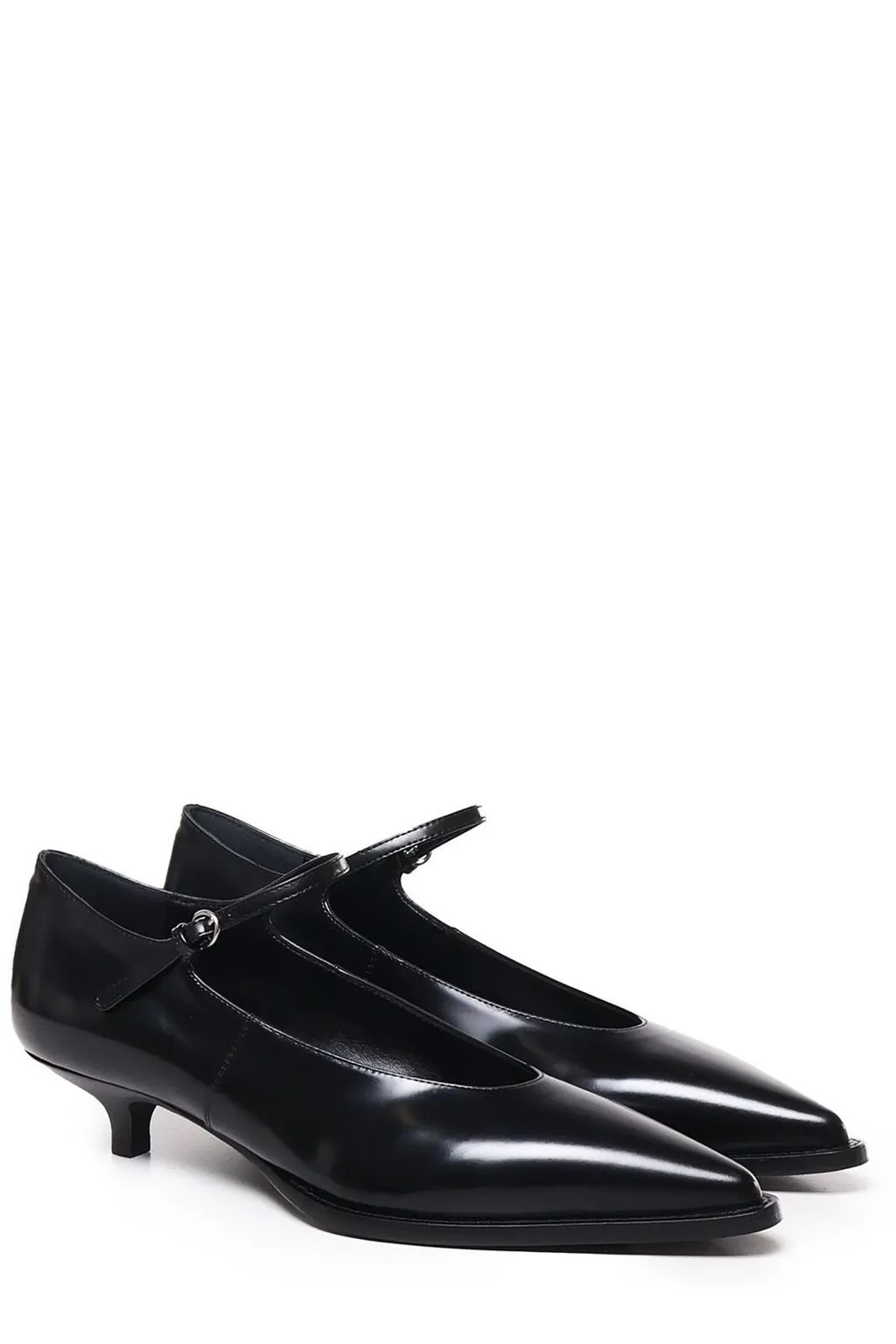 Miu Miu Buckle-Fastened Pointed-Toe Pumps