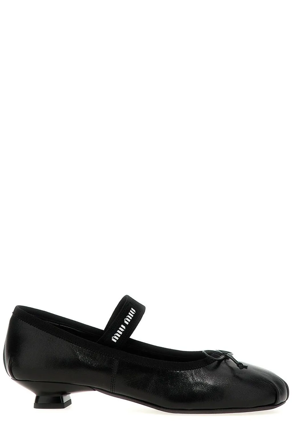 Miu Miu Bow-Detailed Ballet Pumps