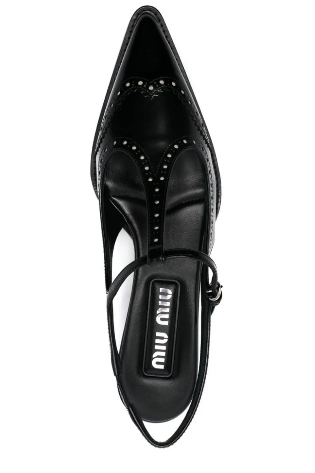 Miu Miu Slingback T-Strap Pumps