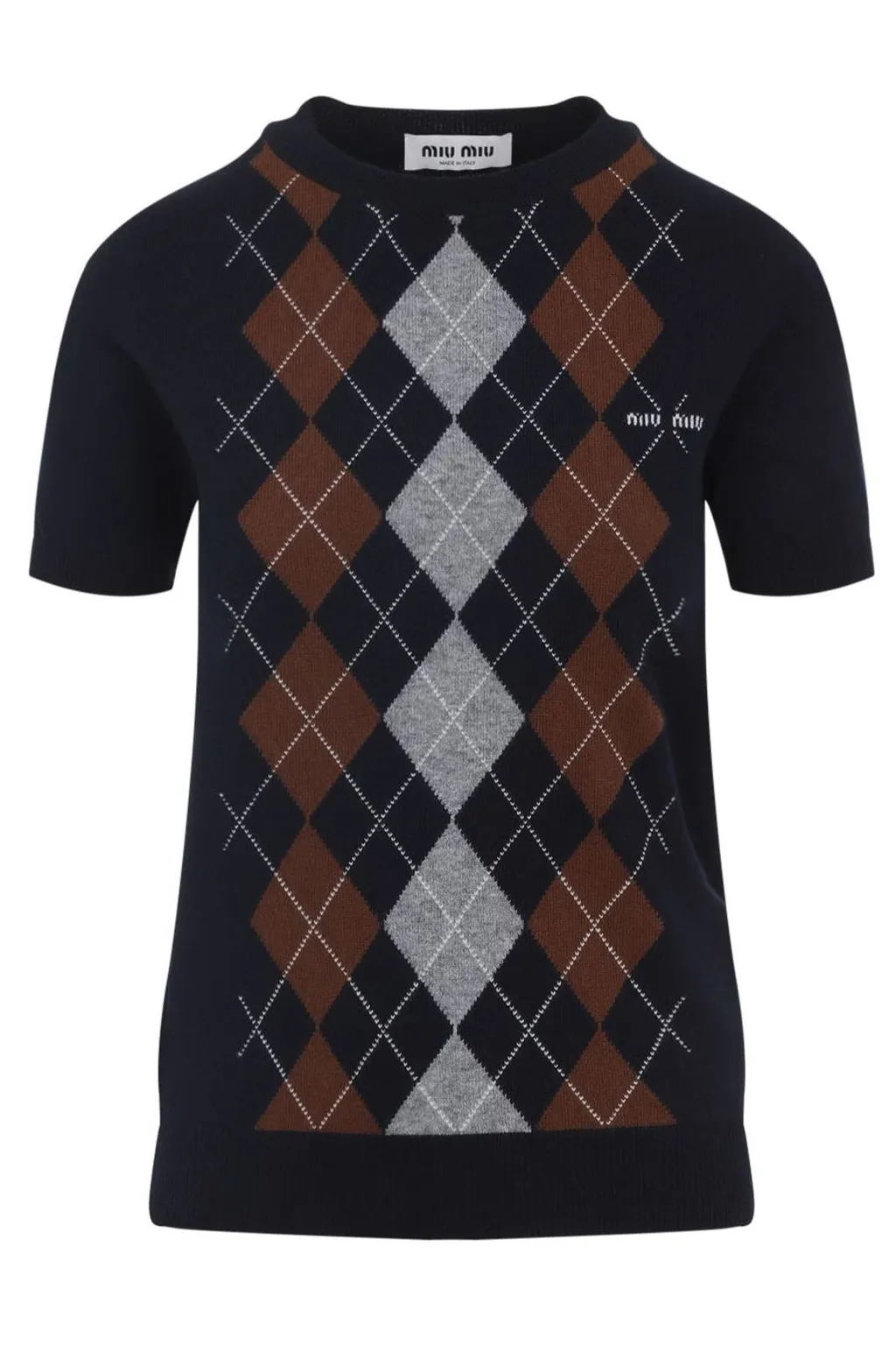 Miu Miu Short-Sleeved Crewneck Jumper