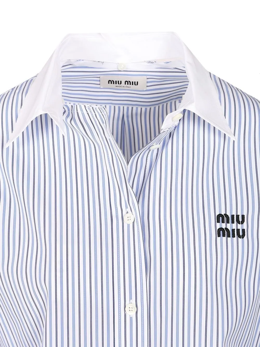 Miu Miu Long Sleeved Striped Shirt
